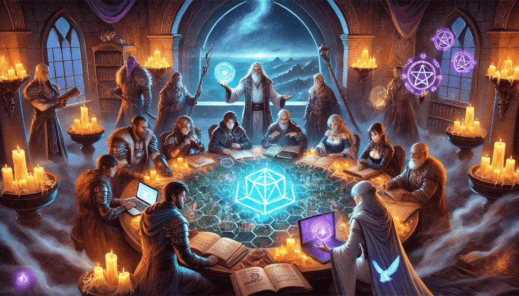 Dnd Master worldbuilding with summon worlds