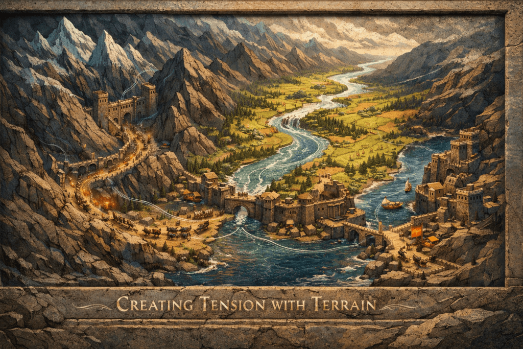 Creating Tension with Terrain: How Geography Drives Conflict in Fantasy Worlds