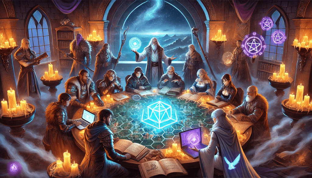 Dnd Master worldbuilding with summon worlds