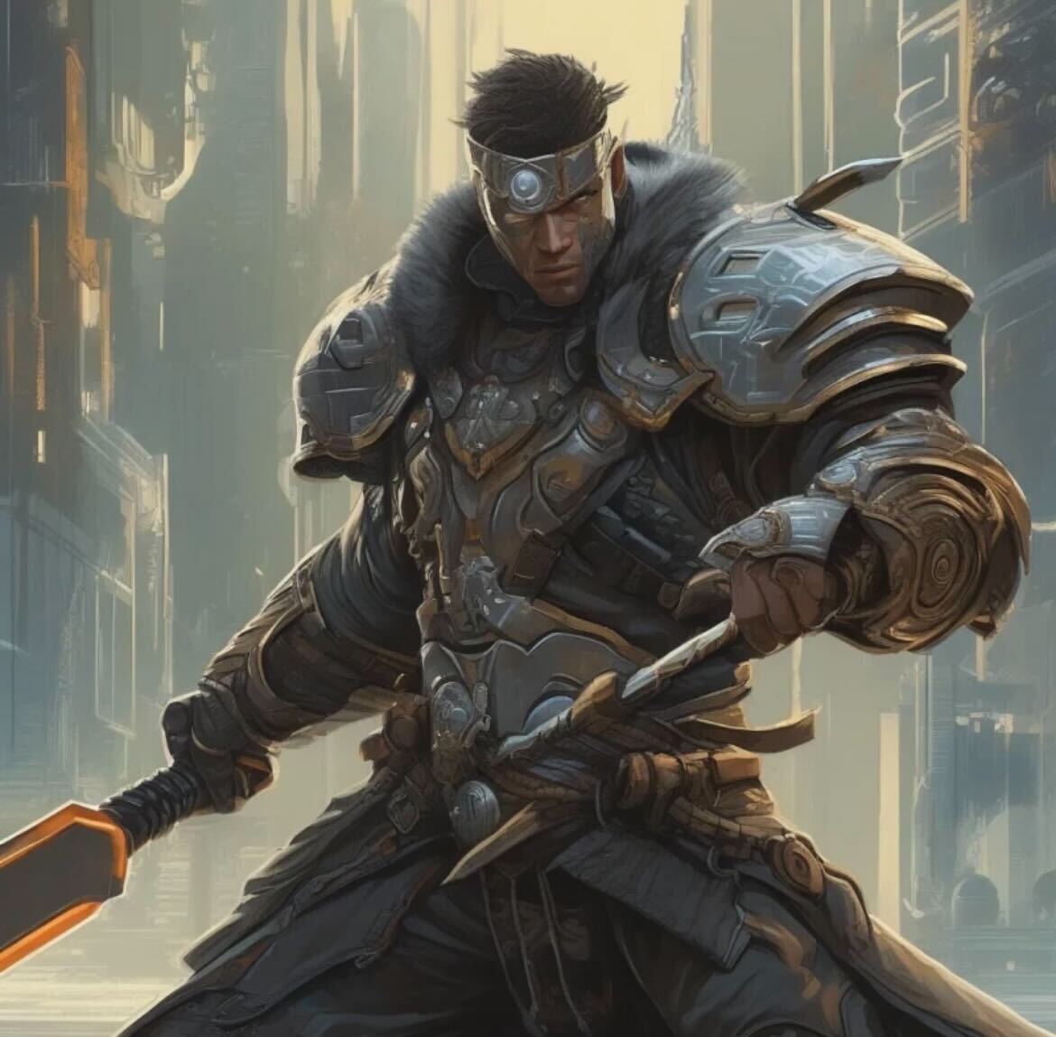 A Norse god in battle ai generated fantasy art style