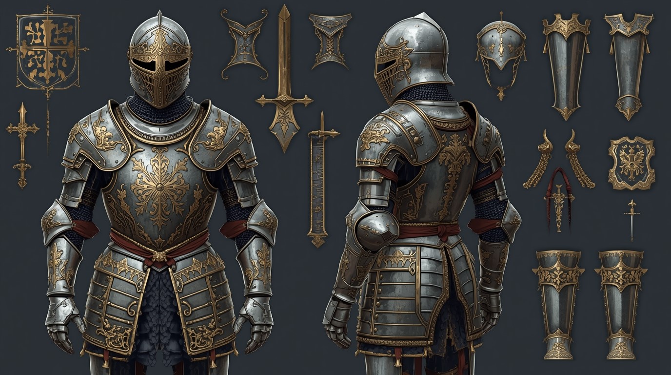 Medieval knight armor