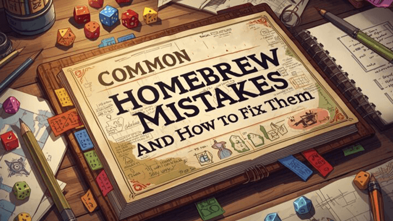 D&D Homebrew Mistakes