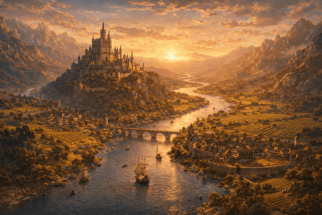 fantasy river kingdom