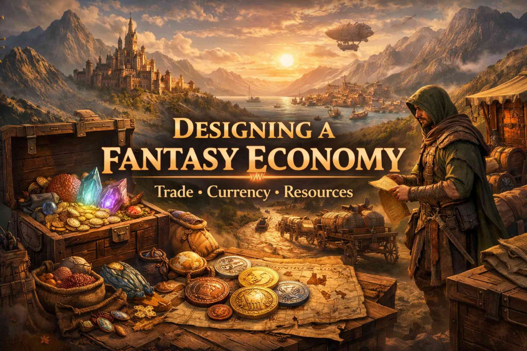 how to design a fantasy economy with summon worlds